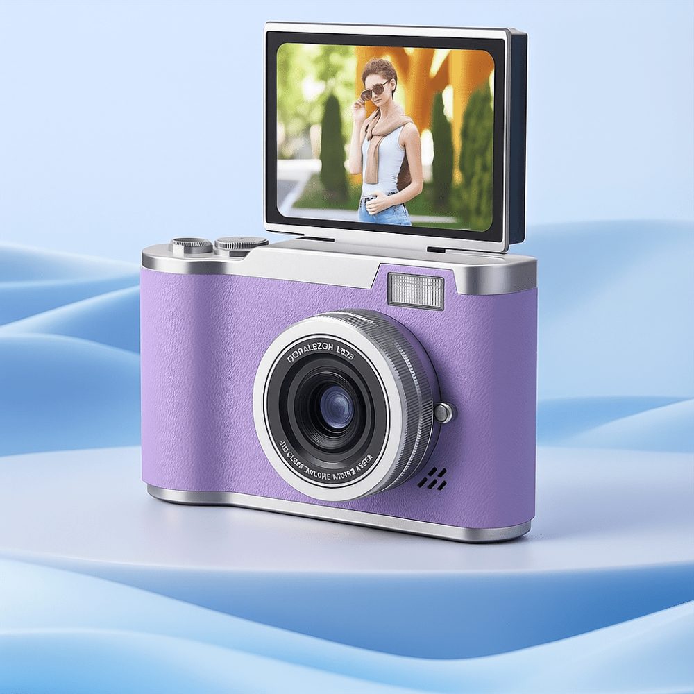 4K Digital Camera with Flip Screen and High Resolution Photo Capture