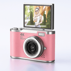 4K Digital Camera with Flip Screen and High Resolution Photo Capture