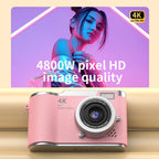 4K Digital Camera with Flip Screen and High Resolution Photo Capture