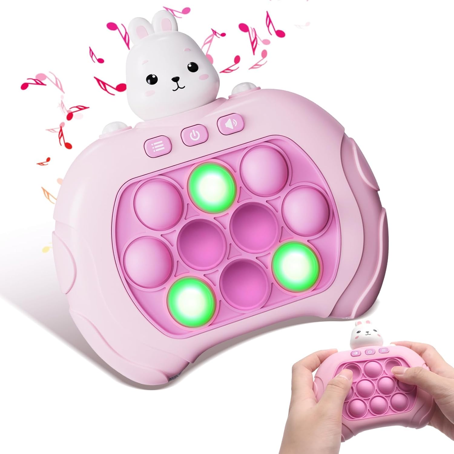 Electronic Pop It Fidget Game Toy with Light Up Buttons and Handheld Interactive