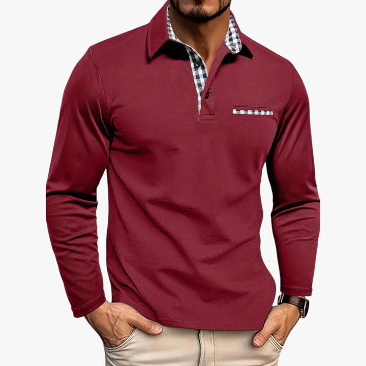 Men's Long Sleeve Polo Shirt