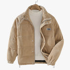 Men’s Quilted Lightweight Winter Jacket with Padded Design
