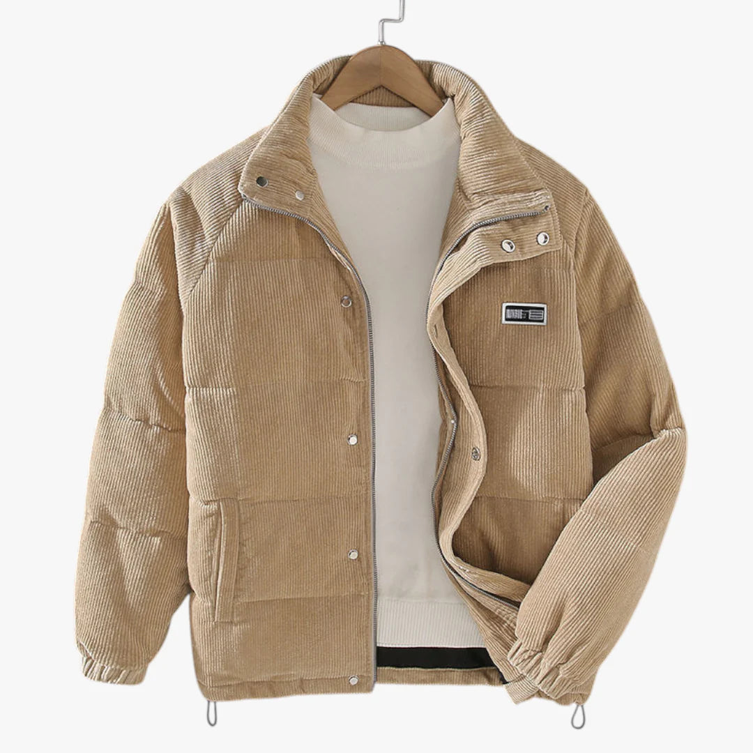 Men’s Quilted Lightweight Winter Jacket with Padded Design