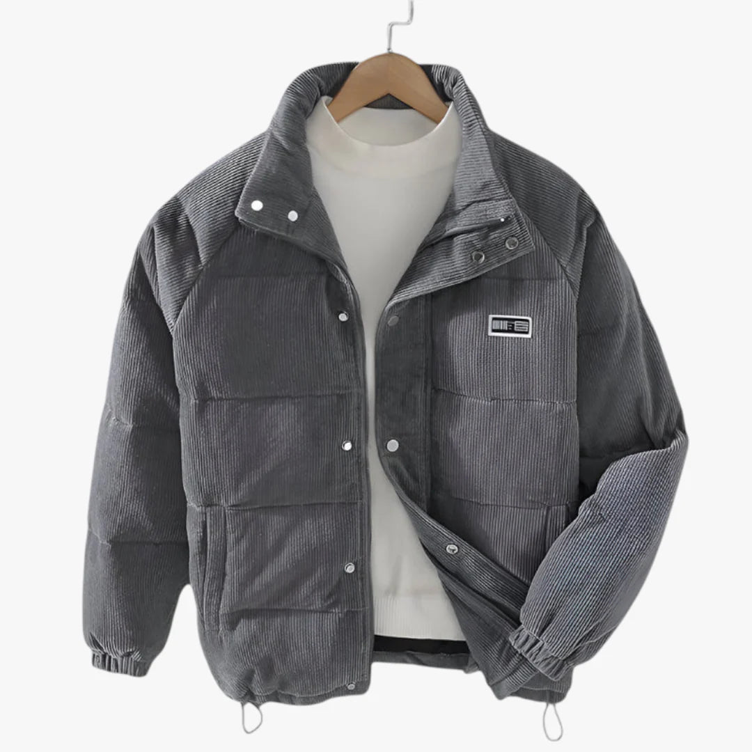 Men’s Quilted Lightweight Winter Jacket with Padded Design