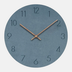Minimalist Round Wall Clock with Silent Quartz Movement and Clear Number Display