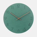 Minimalist Round Wall Clock with Silent Quartz Movement and Clear Number Display