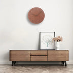 Minimalist Round Wall Clock with Silent Quartz Movement and Clear Number Display