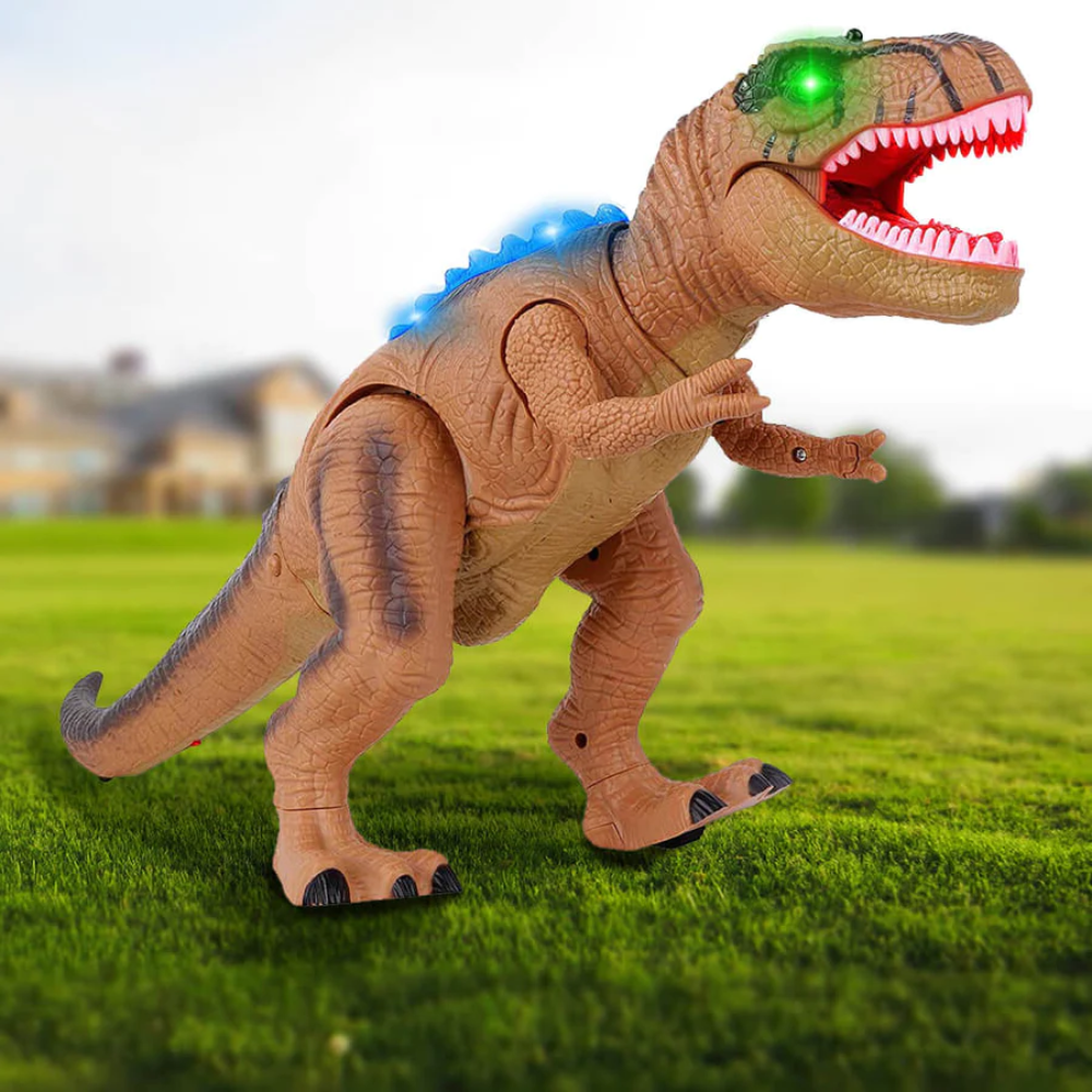 Remote Control Dinosaur Toy with Lights Sound and Walking Motion