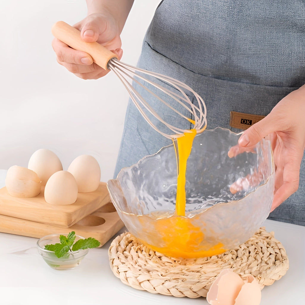 Silicone Kitchen Utensils Set with Bamboo Handles and Heat Resistant