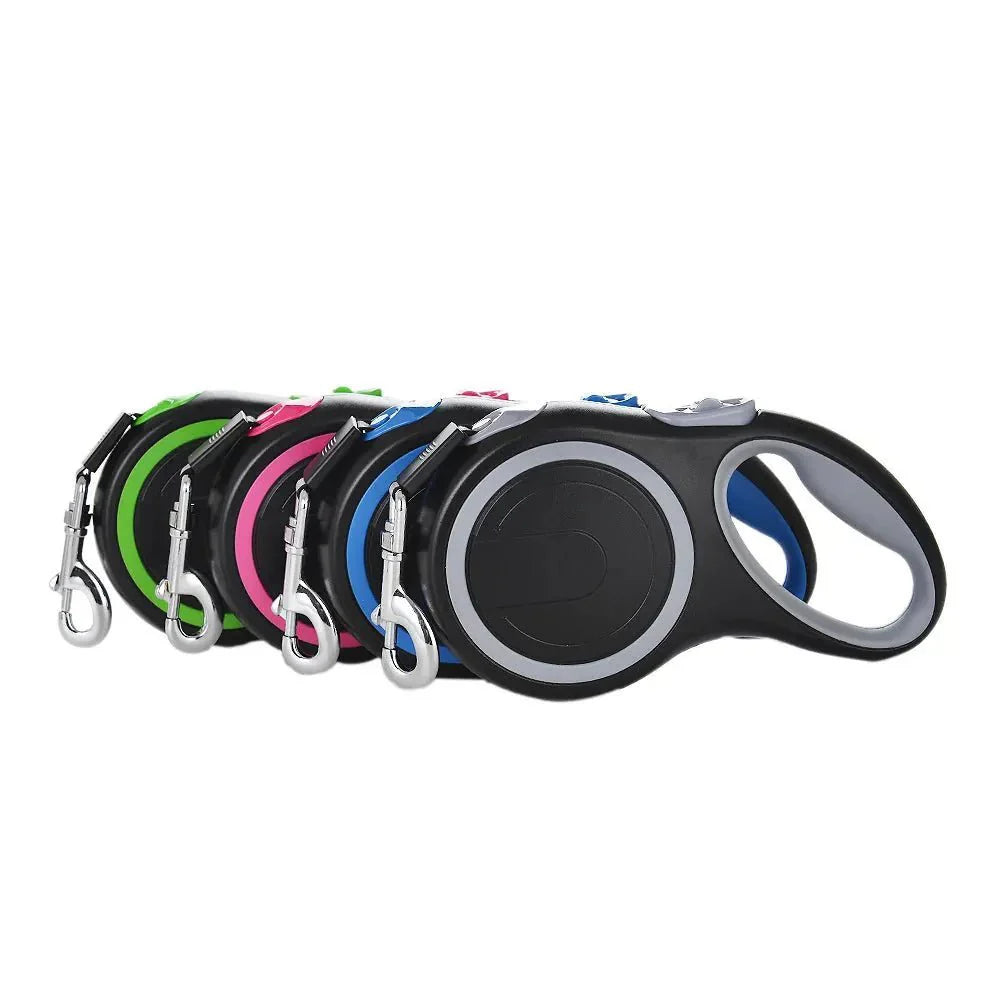 Retractable Dog Leash with One Button Brake and Ergonomic Handle